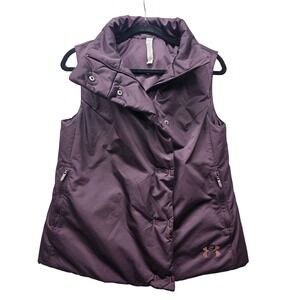 Under Armour ColdGear Primaloft Vest Womens‎ Small Purple Asymmetric Zip